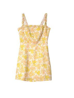 Rosie Posie Linen Floral Print Mini Dress S/M/L